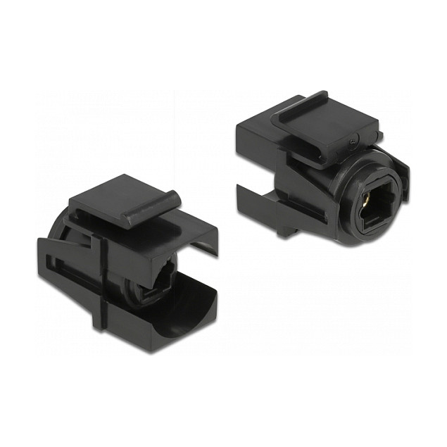 Delock Keystone Modul TOSLINK (Ž) na TOSLINK (Ž), crni