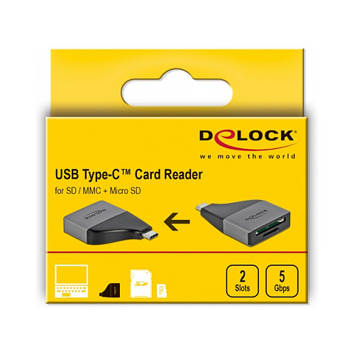 Čitač kartica DELOCK 64117 USB-C (SD/Micro SD)-1