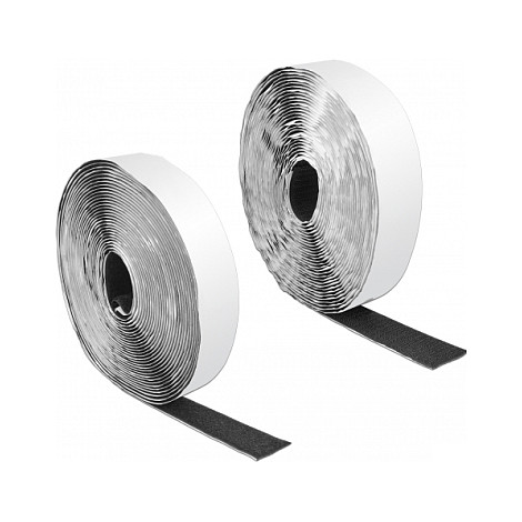 Samoljepljiva čičak traka DELOCK 10 m x 25 mm crna boja