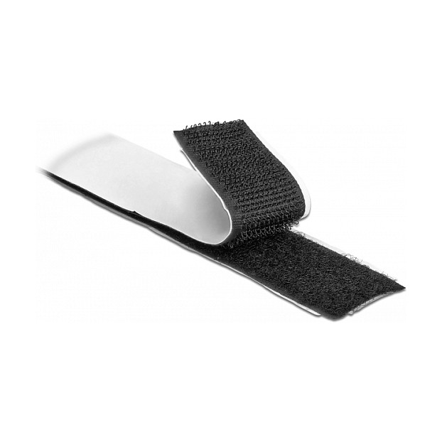 Samoljepljiva čičak traka DELOCK 10 m x 25 mm crna boja-2