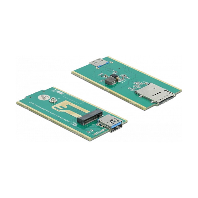 Delock USB 3.0 na M.2 Key B konverter sa SIM utorom, u kućištu-1