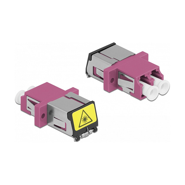 Optička spojnica DELOCK LC Duplex na LC Duplex Multimode ljubičasta boja-1