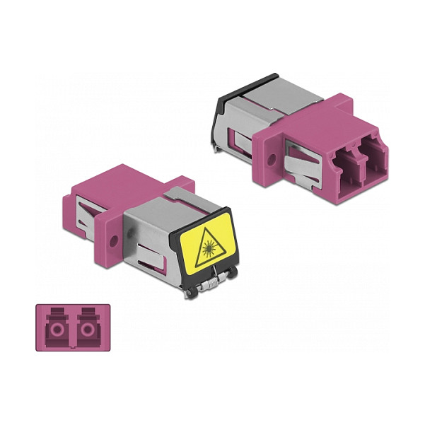 Optička spojnica DELOCK LC Duplex na LC Duplex Multimode ljubičasta boja-2