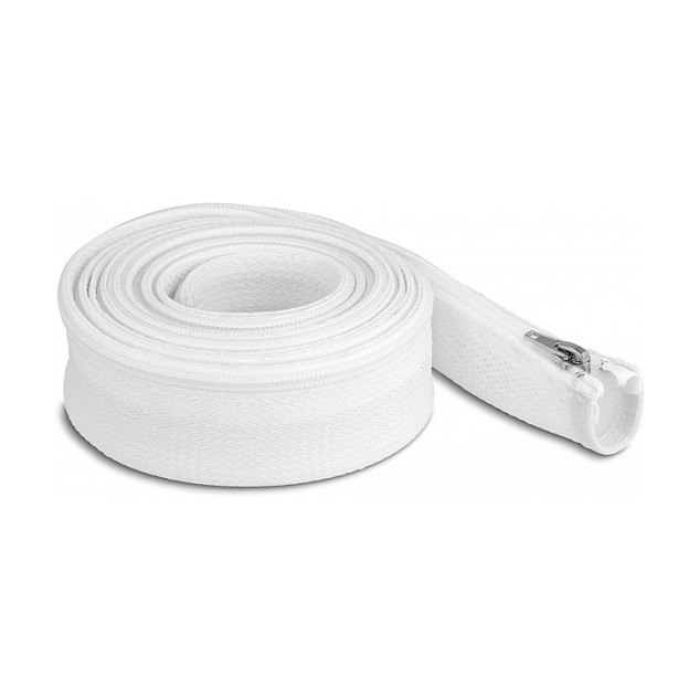 DELOCK pleteni bužir s patentnim zatvaračem 3 m x 30 mm bijela boja