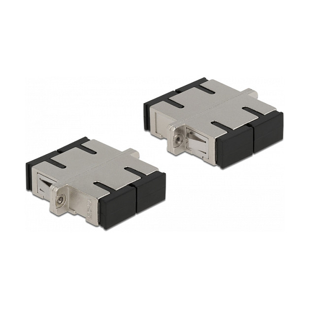 Optički adapter DELOCK SC Duplex na SC Duplex (Single-mode, metalni)-1