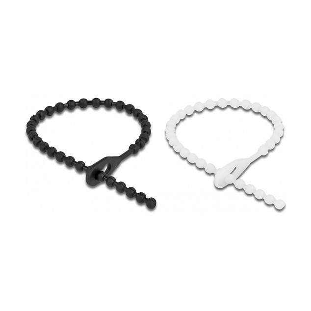 Vezice za kabele DELOCK 180 x 3.6 mm višekratne, 100 komada, crna boja-2