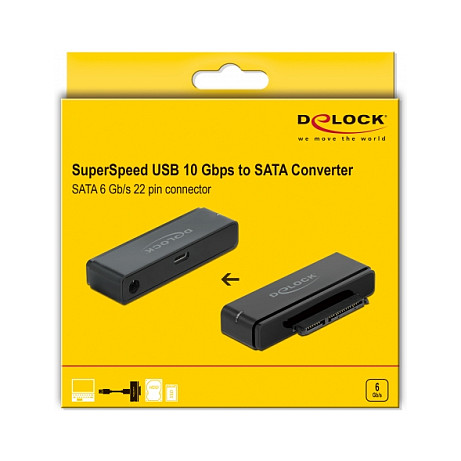 Adapter DELOCK USB-C 3.2 Gen 2 na SATA za 2.5" diskove (64188)-3