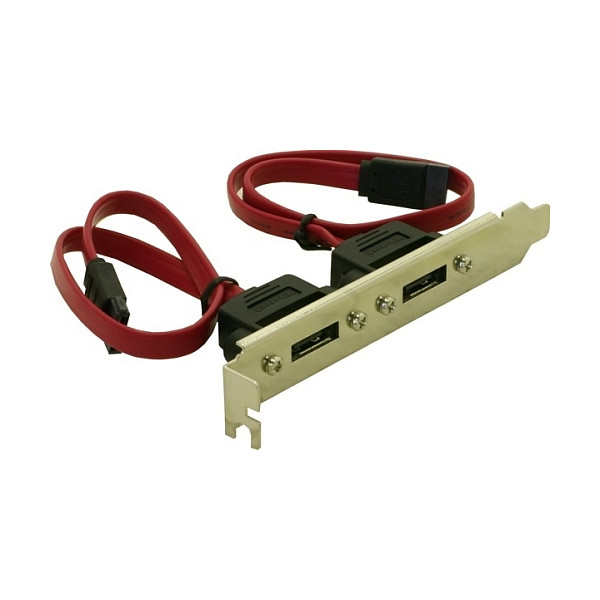 Adapter DELOCK 65116, interni SATA na 2x eSATA, PCI bracket-0