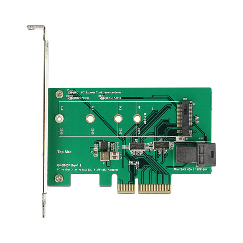 Adapter DELOCK PCIe x4 na M.2 NVMe i SFF-8643 (U.2), Low Profile-1