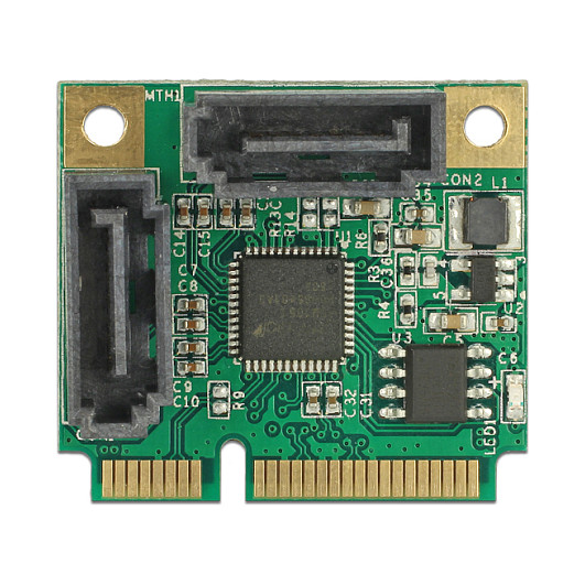 Adapter DELOCK Mini PCIe na 2x SATA 6 Gb/s (half size)-1