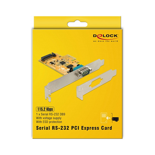 DELOCK PCI Express kartica 1x Serijski RS-232 port s ESD zaštitom-3