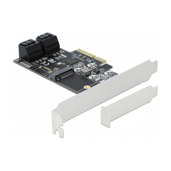 PCI Express kartica DELOCK 90396 (4x SATA, 1x M.2 Key B, Low Profile)-0