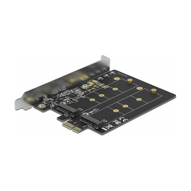 Adapter DELOCK PCI Express x1 na 2x M.2 Key B (SATA), 90432-2