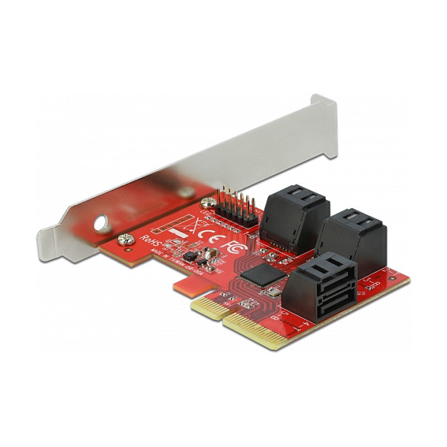 Kontroler DELOCK PCIe 3.0 x4 na 6x SATA 6Gb/s (Low Profile)