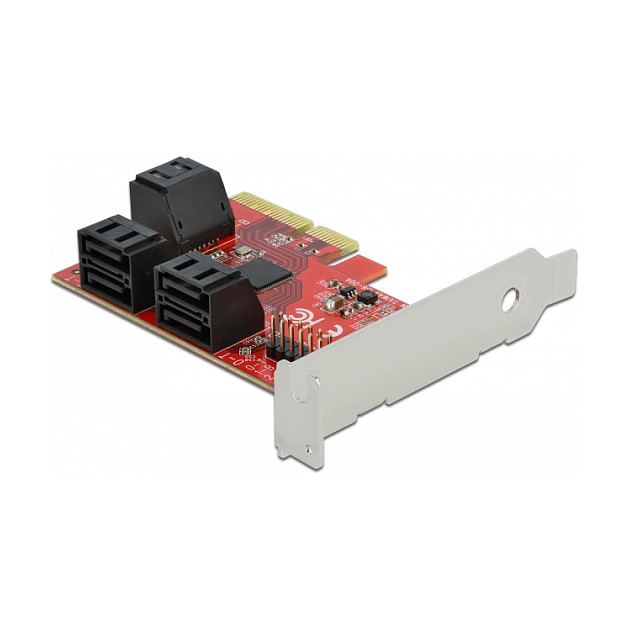 Kontroler DELOCK PCIe 3.0 x4 na 6x SATA 6Gb/s (Low Profile)-1
