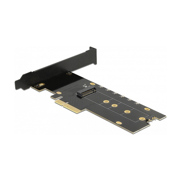 Adapter DELOCK PCIe x4 na M.2 NVMe SSD s hladnjakom i RGB osvjetljenjem (Low Profile)