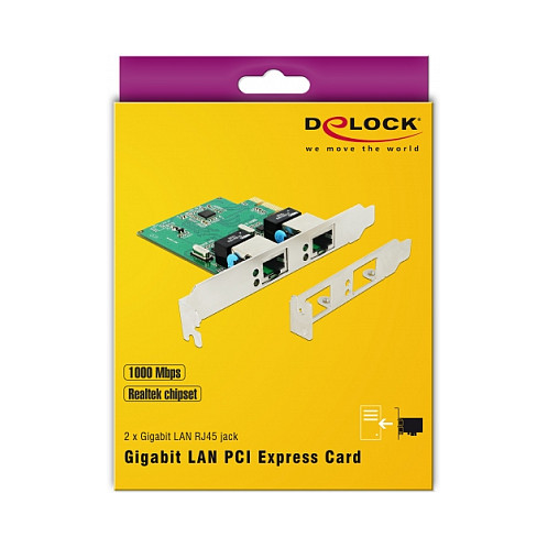 Mrežna kartica DELOCK PCI Express x1 na 2 x Gigabit LAN (89999)-2