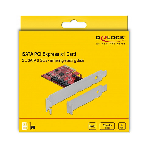 Kontroler DELOCK 2 Port SATA PCI Express x2 s RAID 1-4