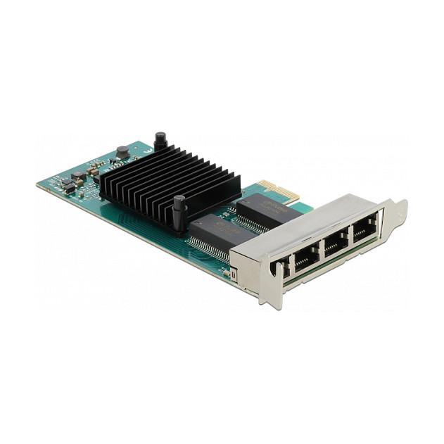 Mrežna kartica DELOCK PCI Express x1 4 x Gigabit LAN (Intel i350)-0