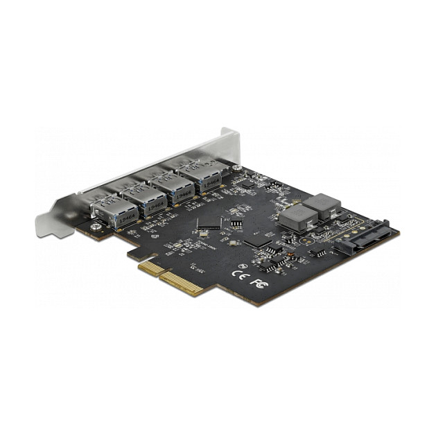 DELOCK PCI Express x4 kartica s 1x USB-C i 4x USB-A porta (USB 3.2 Gen 2, 10 Gbps)-1