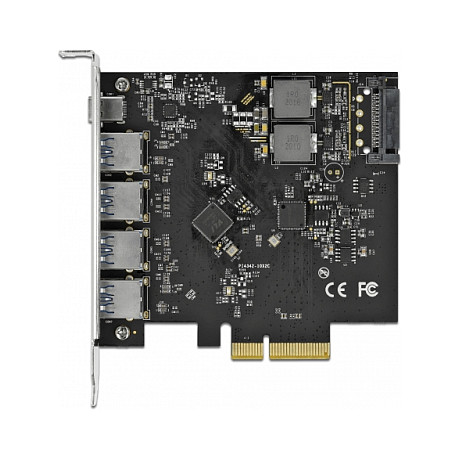 DELOCK PCI Express x4 kartica s 1x USB-C i 4x USB-A porta (USB 3.2 Gen 2, 10 Gbps)-2