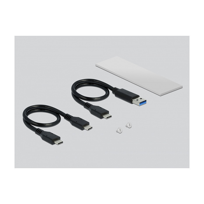 Vanjsko kućište DELOCK za M.2 NVMe SSD, USB-C 3.2 Gen 2-2
