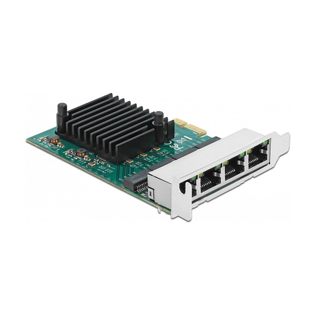 Mrežna kartica DELOCK PCIe x1 na 4x Gigabit LAN, 89025-2