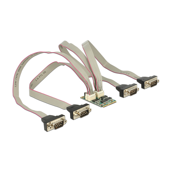 Delock 95244 MiniPCIe I/O Modul, 4 x Serijski RS-232 s Napajanjem-0