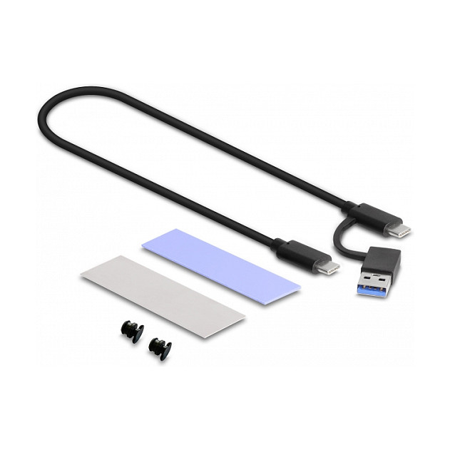 Vanjsko kućište DELOCK za M.2 NVMe/SATA SSD (USB-C 10Gbps, bez alata)-6