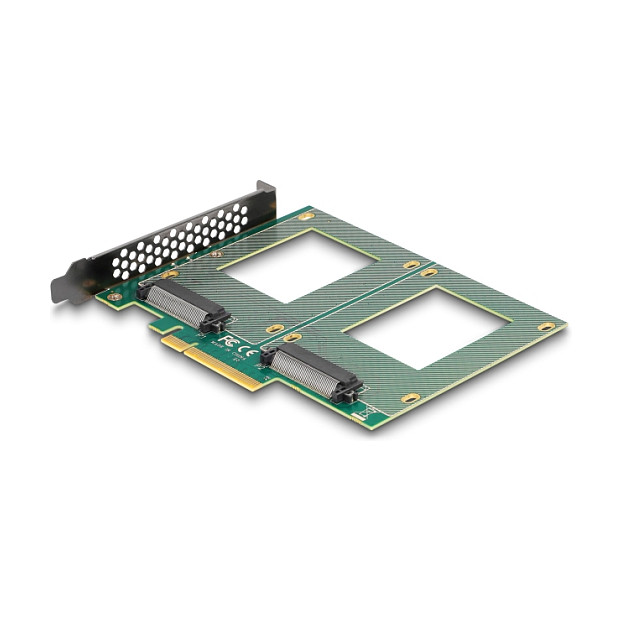 Adapter DELOCK PCIe 4.0 x8 na 2x U.2 NVMe SFF-8639 (Bifurcation)-0