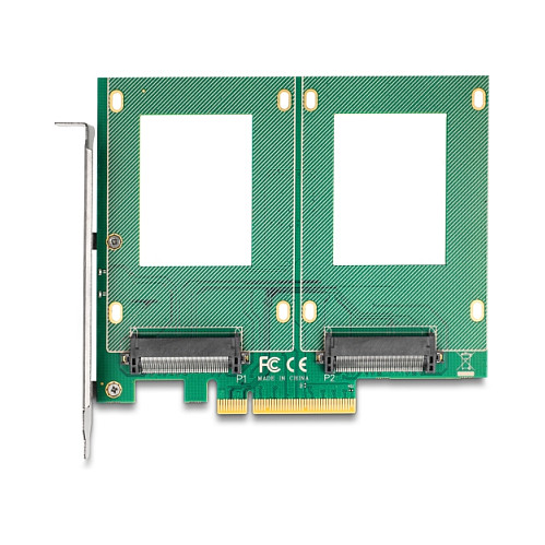 Adapter DELOCK PCIe 4.0 x8 na 2x U.2 NVMe SFF-8639 (Bifurcation)-1