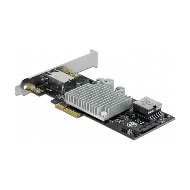 DELOCK PCI Express x4 mrežna kartica, 1x 10 Gigabit LAN RJ45, PoE+-1