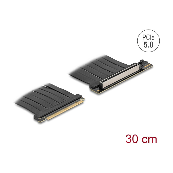 Delock PCIe 5.0 x16 Riser Kabel, 30 cm-0
