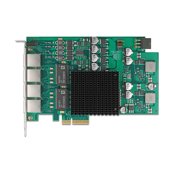 Mrežna kartica DELOCK PCI Express x4 (4 x Gigabit LAN, PoE+, Intel i350)-0
