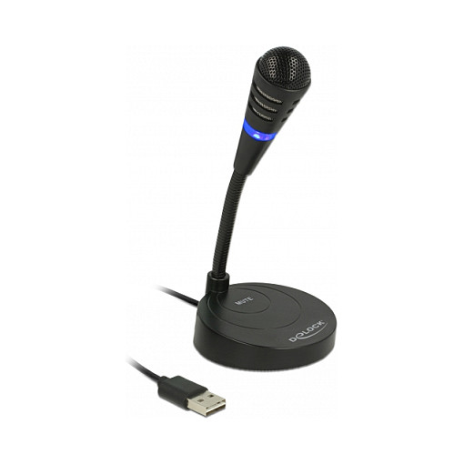 Stolni USB mikrofon DELOCK 65868 s Touch-Mute tipkom