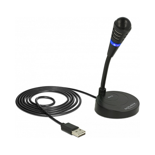 Stolni USB mikrofon DELOCK 65868 s Touch-Mute tipkom-1