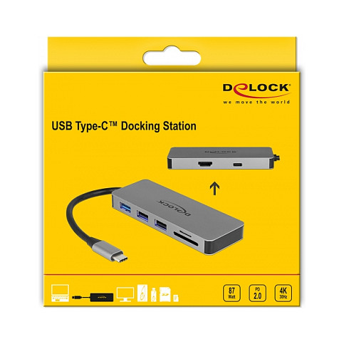 Docking stanica DELOCK USB-C za mobilne uređaje (4K HDMI, USB 3.0, SD, PD)-3
