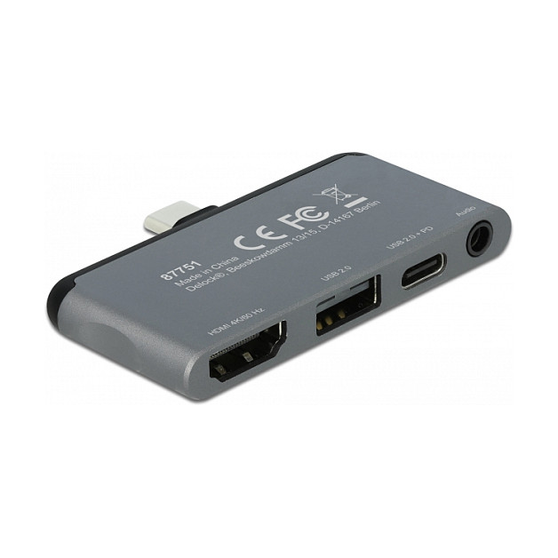 Priključna stanica DELOCK 87751 USB-C na HDMI 4K 60Hz, USB 3.1, PD-0