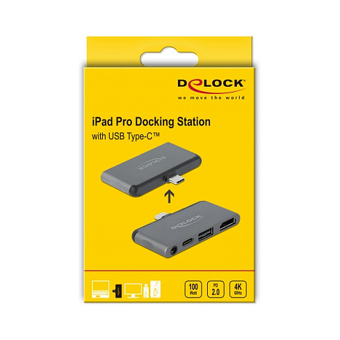 Priključna stanica DELOCK 87751 USB-C na HDMI 4K 60Hz, USB 3.1, PD-3