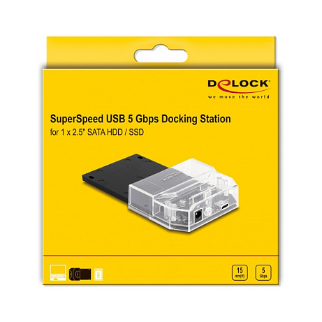 Docking stanica DELOCK 63205 za 2.5" SATA HDD/SSD (USB 3.2 Gen 1)-6