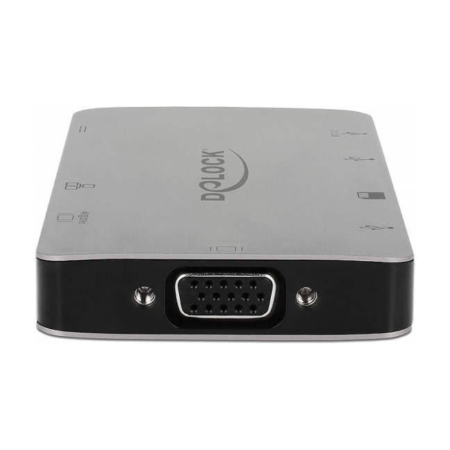 Priključna stanica DELOCK 87735 USB-C (4K HDMI, VGA, USB 3.1, LAN, SD, PD 3.0)-1