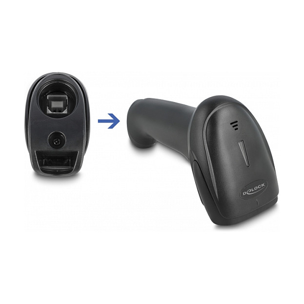 Čitač barkodova DELOCK 1D Laser (2.4 GHz, Bluetooth, USB)-1