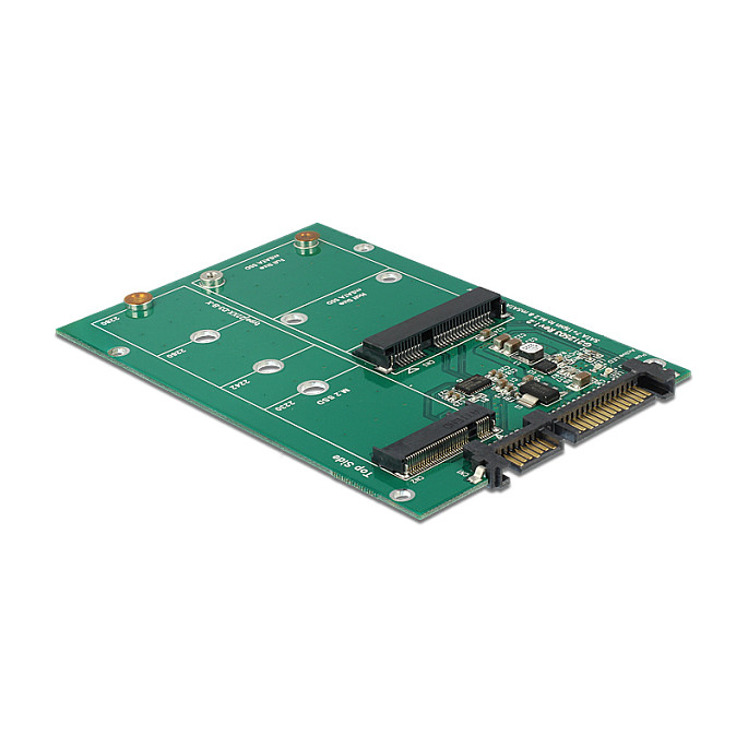 Konverter DELOCK SATA 22-pin na M.2 / mSATA SSD (62670)