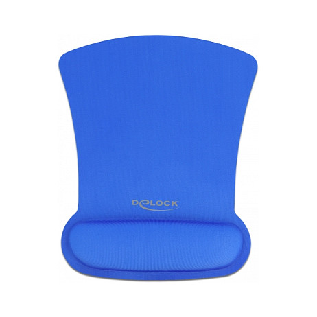 Ergonomska podloga za miš DELOCK s naslonom za zglob plava boja-1