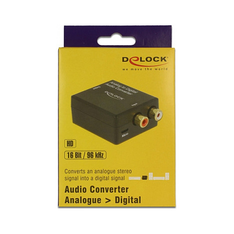 Audio konverter DELOCK Analogno u Digitalno (192 kHz / 24-bit) - 63468-3