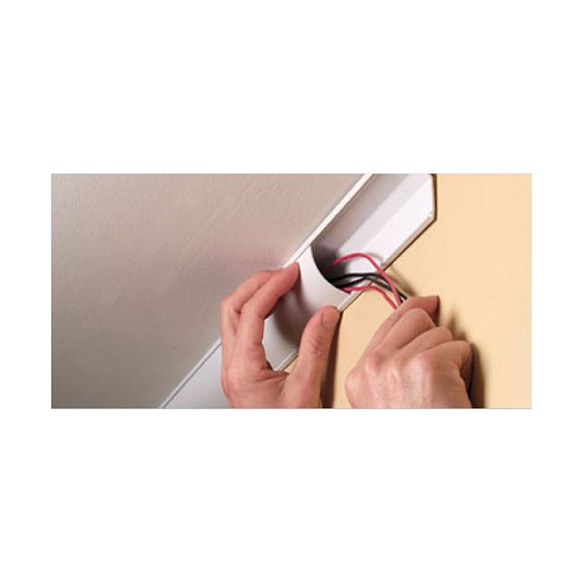 Kanalica za kabele DELOCK kutna samoljepljiva 56 x 32 mm, 1 m, bijela boja-2