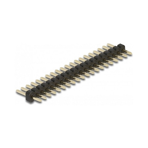 Letvica s pinovima DELOCK 20-pinska (1.27 mm, ravna, 5 komada)-0