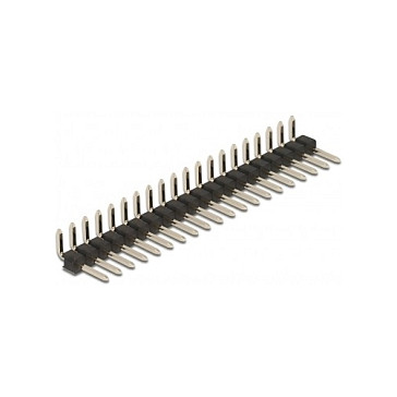 DELOCK Letvica s pinovima 20-pinska 2.54mm kutna (pakiranje 5 komada)