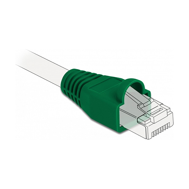 Zaštitna uvodnica DELOCK za RJ45 konektor (zelena boja, 20 komada)-2