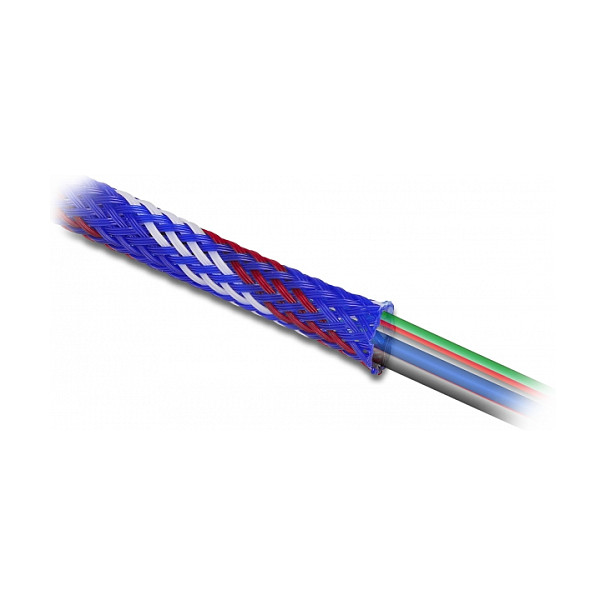 Rastezljivi pleteni bužir DELOCK 2 m x 6 mm (crno-žuta boja)-0